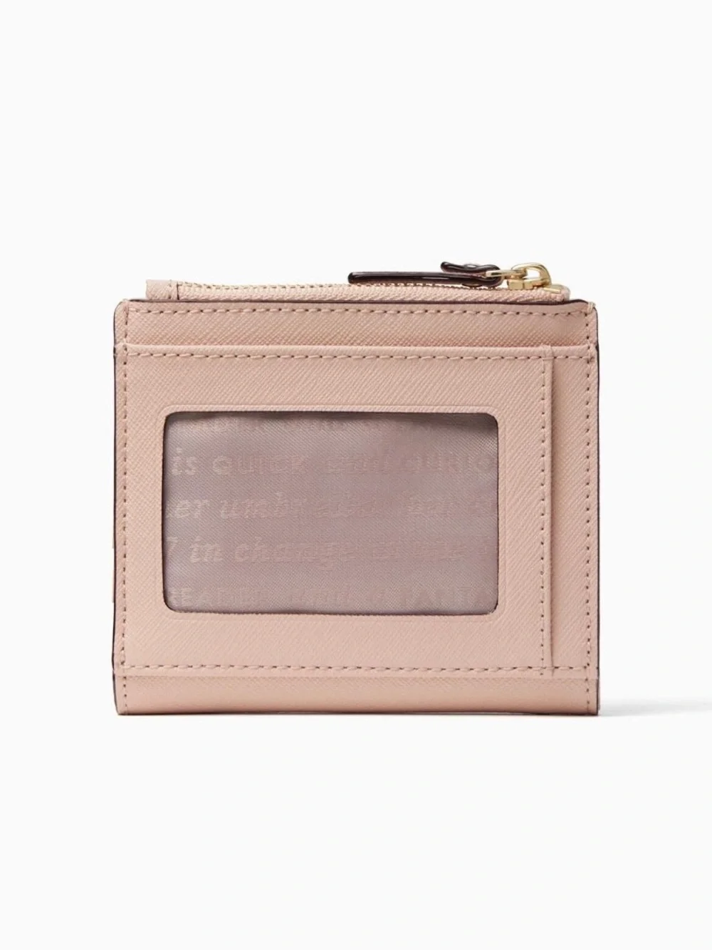 kate spade Pink Flamingo Appliqué Small Zip Wallet